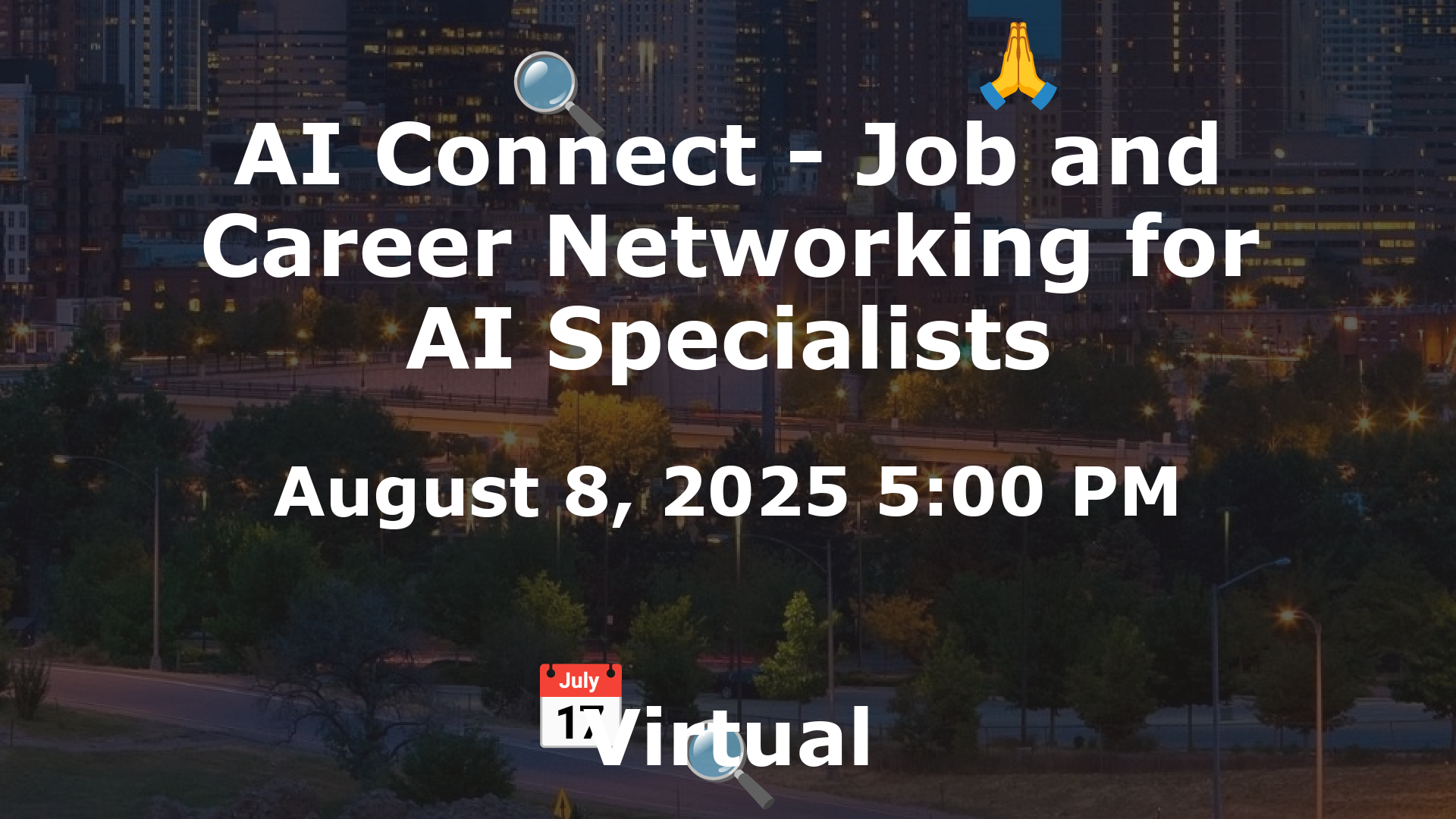 AI Connect - Job and Career Networking for AI Specialists event image
